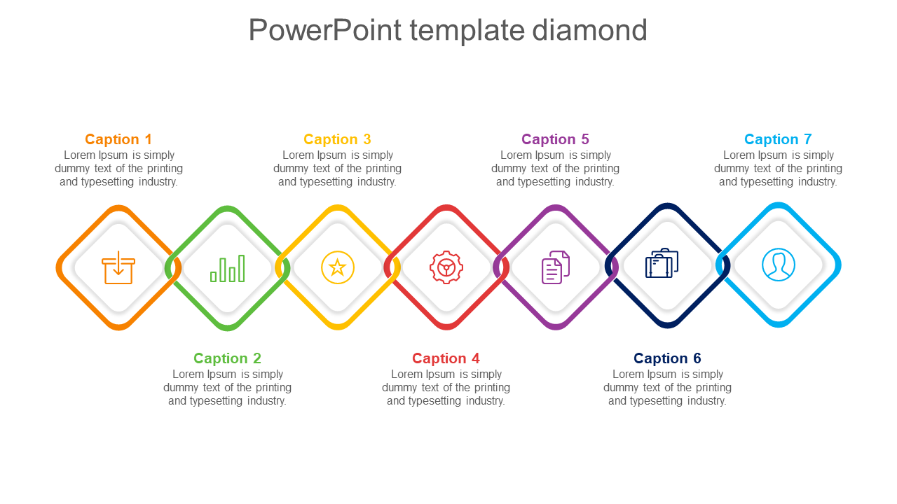 powerpoint template diamond-7
